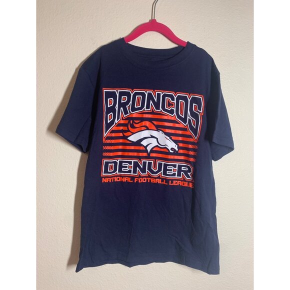 NFL Other - NFL Denver Broncos T-Shirt Casual Sporty Football Fall Blue Youth Size Medium